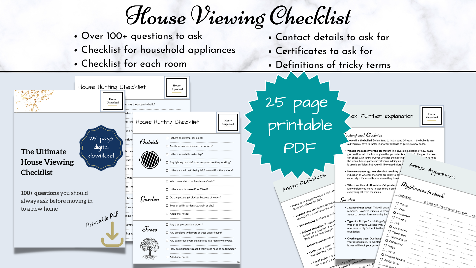 house checklist