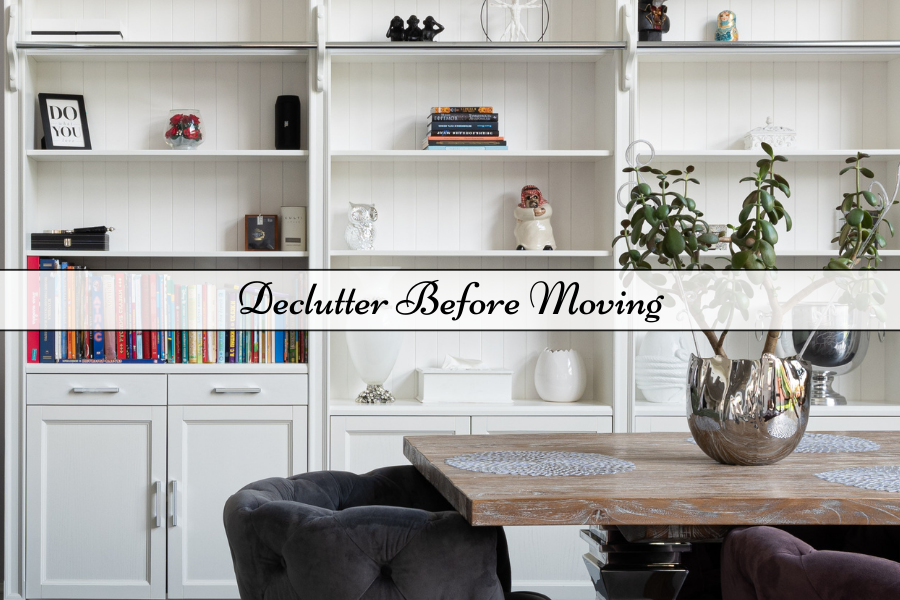 declutter before moving